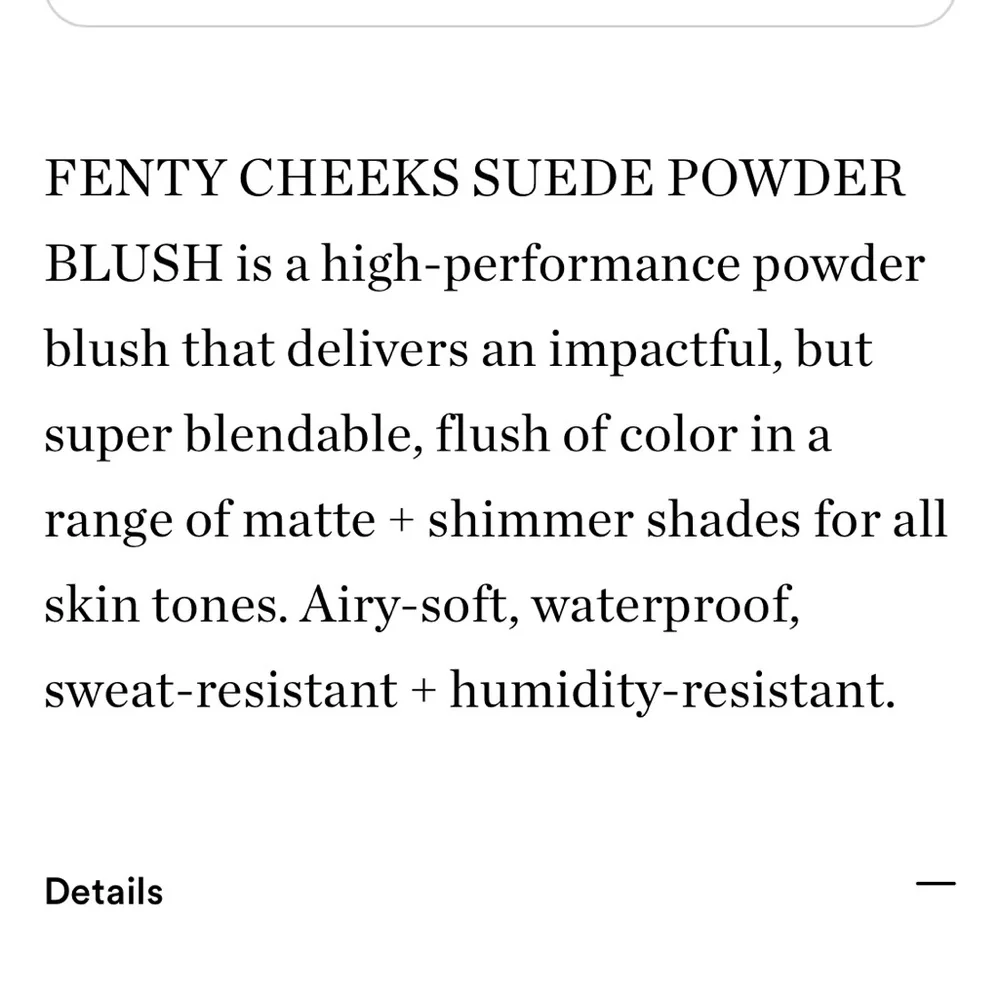 Fenty suede powder blush - daiquiri dip